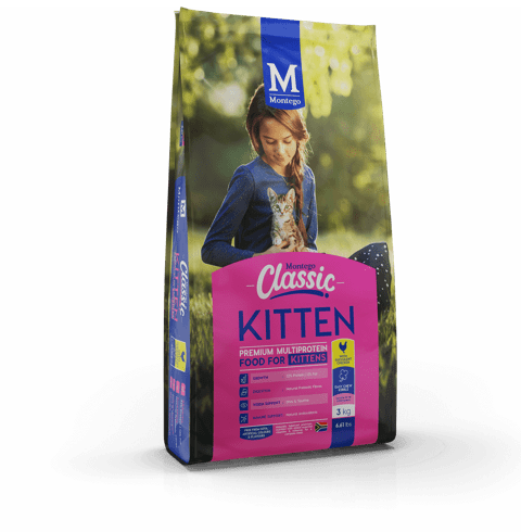 Balanced Omega 6 & 3 fatty acids help nourish your kitten’s skin – ensuring a soft