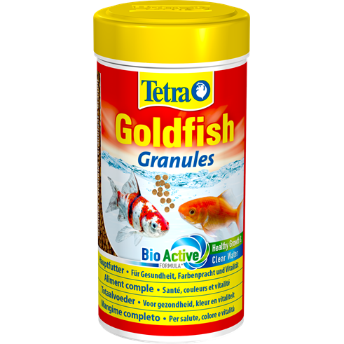 Floating granules for all goldfish and other coldwater fish.