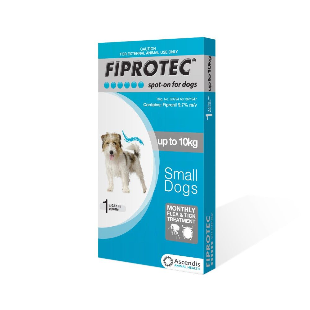 Monthly flea and tick treatment for dogs. Contains Fipronil a tried and tested active ingredient that is highly effective and very safe.