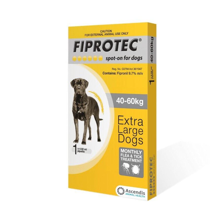 Monthly flea and tick treatment for dogs. Contains Fipronil a tried and tested active ingredient that is highly effective and very safe.