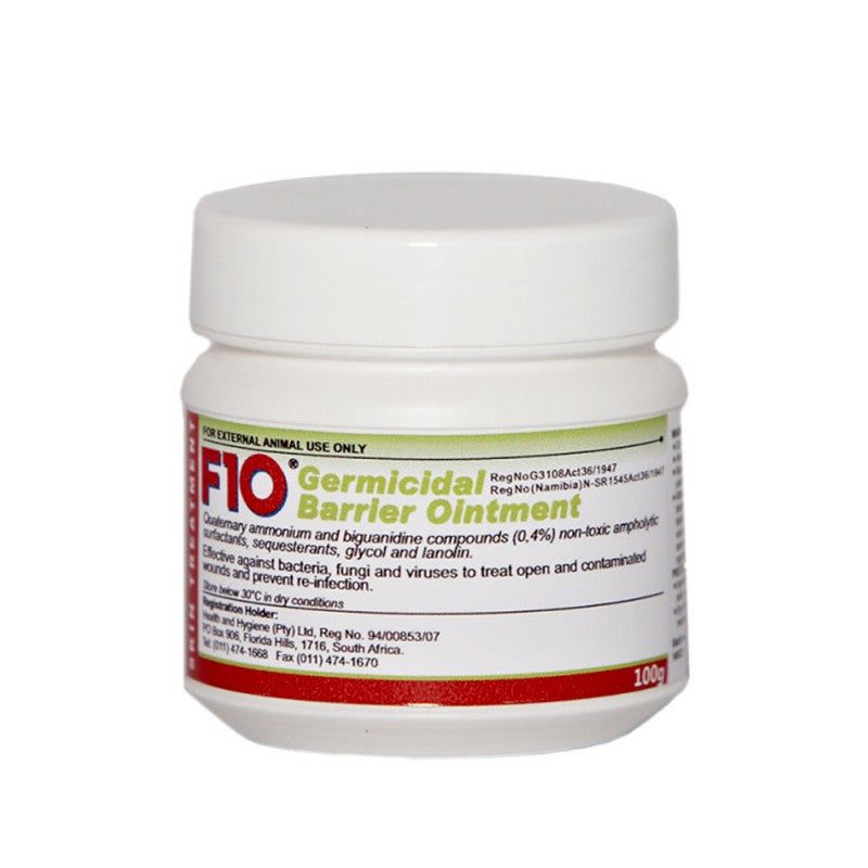 10 Germicidal Barrier Ointment is a multi-purpose broad spectrum preparation effective against a wide range of bacteria