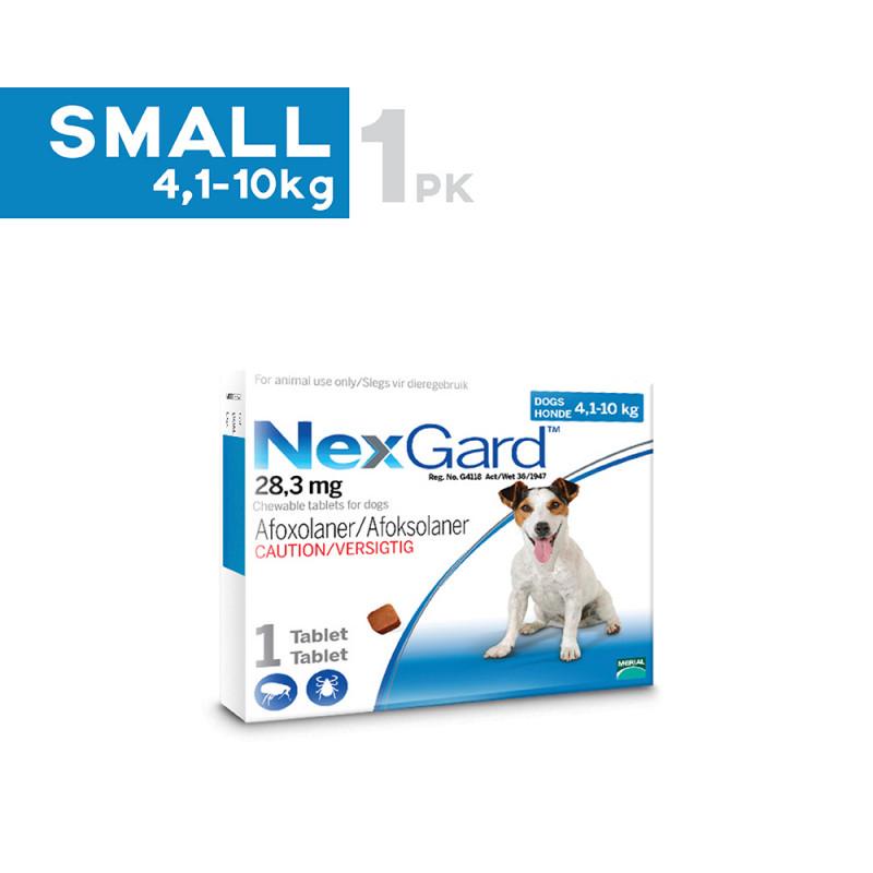 NexGard is a soft chewable dog treat that acts against fleas (before they lay their eggs) and kills them rapidly. Kills all major tick species that infest dogs for four weeks.