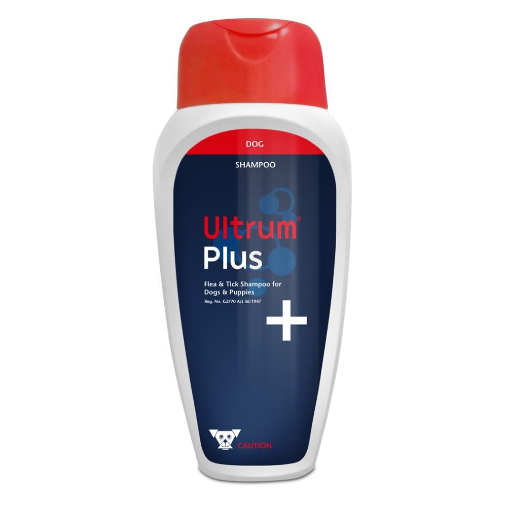 A luxury flea and tick shampoo for dogs and puppies. ULTRUM PLUS's effective insecticide combination gives instant knockdown of fleas and ticks and also has residual action. The high quality formulation ensures that even sensitive skins are caused minimal or no irritation.